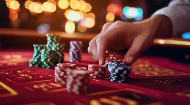 Betting interface with Player, Banker, and Tie options Player and Banker bet buttons on Lightning Baccarat interface